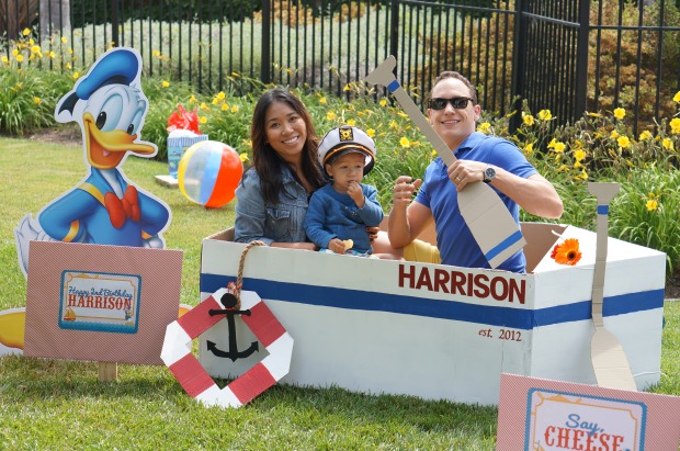 Donald Duck Nautical theme sailboat photo props